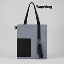 Набор Superbag Color kit: шоппер с обвесом (серый с чёрным) для нанесения логотипа