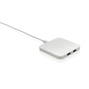 Беспроводная док-станция из переработанного пластика RCS с USB-портами, 10 Вт для нанесения логотипа