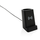 Док-станция Light up для беспроводной зарядки с подставкой для ручек, 5W для нанесения логотипа