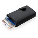 Алюминиевый картхолдер Standard с PU кошельком и защитой RFID для нанесения логотипа