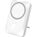 Беспроводная зарядная станция "White" 2в1 для Apple/Apple watch с покрытием Soft Touch, 10000 Mah (Белый) для нанесения логотипа