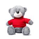 Мишка серый "Ted" в свитшоте (красный)