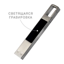 USB-Flash накопитель "Jeebs" (флешка 64 Гб) с подсветкой логотипа (серебристый) для нанесения логотипа