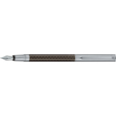 Перьевая ручка из металла в комбинации с лёгким карбоном "Fountain Pen" (черный) для нанесения логотипа