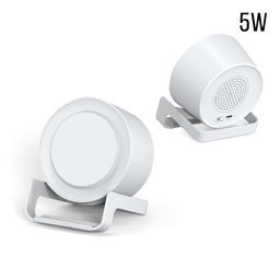 Беспроводная Bluetooth колонка U-Tone c функцией беспроводной зарядки, белый для нанесения логотипа