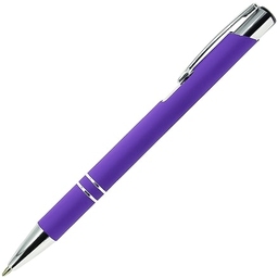 Ручка шариковая Legend Soft Touch, фиолетовая для нанесения логотипа