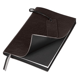 Ежедневник Flexy Foggia Leatherette B5, коричневый, недатированный, в гибкой обложке в подарочной коробке для нанесения логотипа