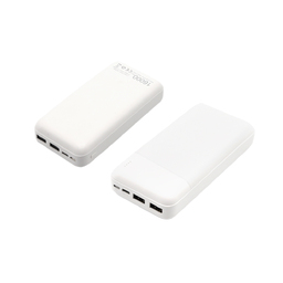 Внешний аккумулятор Vekta, 16000mAh, белый для нанесения логотипа
