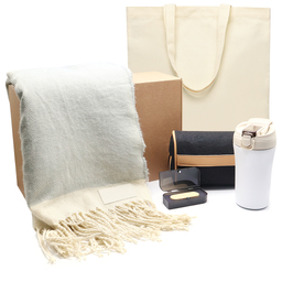 Подарочный набор BEIGE STYLE SET, бежевый для нанесения логотипа