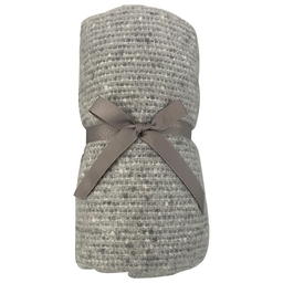 Плед акриловый SUPER SOFT CARE, тёмно-серый для нанесения логотипа