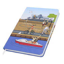 Записная книжка A5 Dziuna Немига в клетку 15 x 21 см для нанесения логотипа