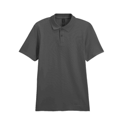 Футболка поло SOFTSTYLE ADULT DOUBLE PIQUE, ГРАФИТОВЫЙ 3XL для нанесения логотипа