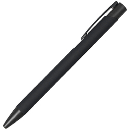Ручка шариковая Legend Soft Touch Monochrome Requis, черная для нанесения логотипа