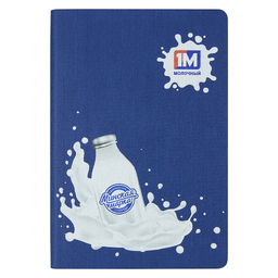 Ежедневник Flexy Sand Print Sample Минская марка А5, синий, недатированный, в гибкой обложке для нанесения логотипа