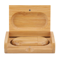 Флеш накопитель USB 2.0 Maple BOX в футляре, клен, дерево/дерево, 32 Gb для нанесения логотипа