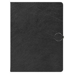 Ежедневник Alfa Omega Mocca Business Edition B5, в твердой обложке, с магнитной застежкой, черный, в подарочной коробке для нанесения логотипа