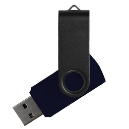 Флеш накопитель USB 2.0 Twister Сolor Mix 16GB, пластик Софт Тач/металл, черный/черный для нанесения логотипа