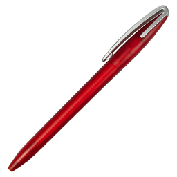 Ручка шариковая, автоматическая, пластик, красный для нанесения логотипа