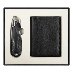 Набор подарочный Solution Superior Duo (футляр для кредитных карт Leather Land, нож Tools Impression) для нанесения логотипа