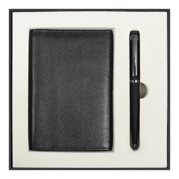 Набор подарочный Solution Superior Duo (Обложка для автодокументов Leather Sun, ручка Attashe) для нанесения логотипа