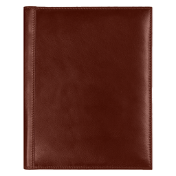 Суперобложка из натуральной кожи Universal leather размер А5+ , коричневый для нанесения логотипа