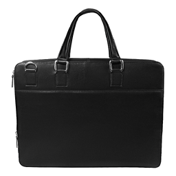 Портфель для ноутбука Stanford Leather из натуральной кожи,  черный для нанесения логотипа