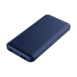 Внешний аккумулятор (powerbank) «Amper», 10 000 mAH, 5V 2.0 A, темно-синий для нанесения логотипа