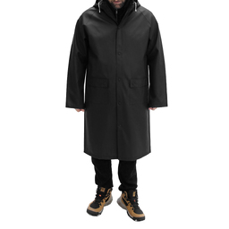 Дождевик Belfast Bi-color, материал PVC, размер M-L, черно-черный для нанесения логотипа