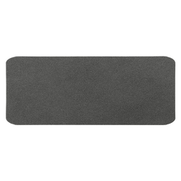 Шеврон Rectangle NUBA размер 50*20 мм, темно-серый, со скругленными углами для нанесения логотипа
