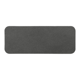 Шеврон Rectangle NUBA размер 75*29 мм, темно-серый, со скругленными углами для нанесения логотипа
