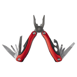Мультитул Tools Birmingham (мультиинструмент) 11 в 1 c чехлом, в подарочной коробке, красный для нанесения логотипа