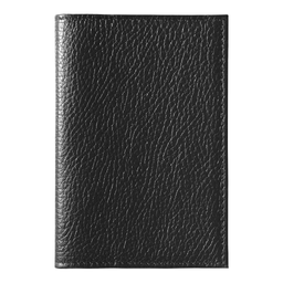 Обложка для автодокументов Leather Sky Flotter Sun из натуральной кожи, черная для нанесения логотипа
