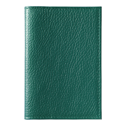 Обложка для автодокументов Leather Sky Flotter Sun из натуральной кожи, зеленая