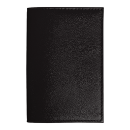 Обложка для автодокументов Leather Sky Matt Sun из натуральной кожи, черная для нанесения логотипа