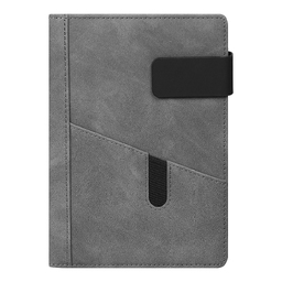 Ежедневник Smart New York Suede А5, серый, недатированный, в твердой обложке с поролоном, в подарочной коробке для нанесения логотипа