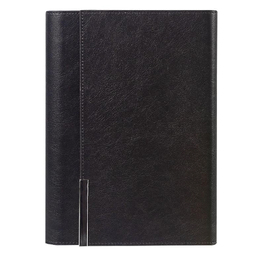 Ежедневник в суперобложке Country Liberty Mocca NUBA A5+, черный, недатированный, в твердой обложке для нанесения логотипа