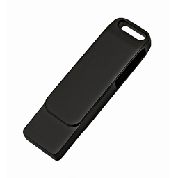 Флеш накопитель Bergamo, USB 2.0 16GB, металл, черный