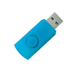 Корпус для флеш накопителя Twister 16GB, пластик Софт Тач, голубой для нанесения логотипа