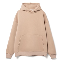 Худи Kulonga Oversize, бежевое, размер XS/S для нанесения логотипа
