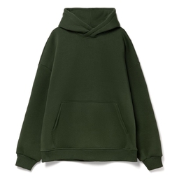 Худи Kulonga Oversize, темно-зеленый хаки, размер XS/S для нанесения логотипа