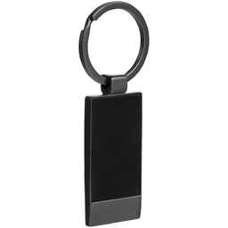 Брелок Gun Metal Rectangle ver.2, графитовый для нанесения логотипа