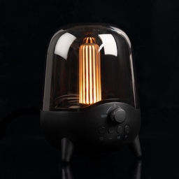 Беспроводная колонка с подсветкой soundFlicker, черная для нанесения логотипа