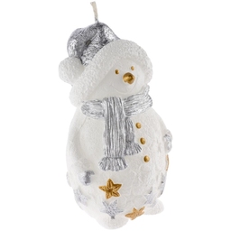 Свеча Christmas Twinkle, снеговик для нанесения логотипа
