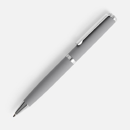 Ручка шариковая Inkish Chrome в футляре, серая для нанесения логотипа