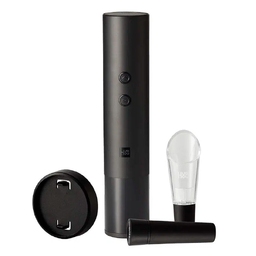 Винный набор HuoHou Electric Wine Bottle Opener 4 in 1, черный для нанесения логотипа