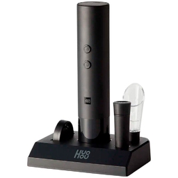 Винный набор HuoHou Electric Wine Bottle Opener 5 in 1, черный для нанесения логотипа