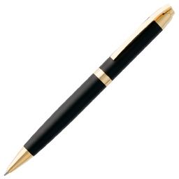 Ручка шариковая Razzo Gold, ver.2, черная для нанесения логотипа