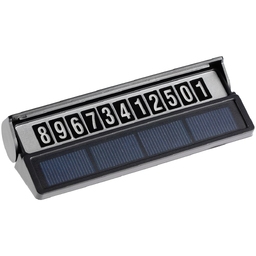 Парковочная визитка Litera Solar, черная для нанесения логотипа