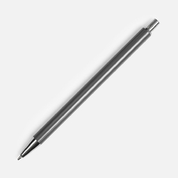 Ручка шариковая Slim Beam, серая для нанесения логотипа