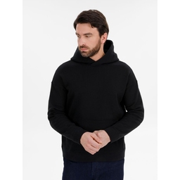 Худи оверсайз унисекс Snuggie, черное, размер M/L для нанесения логотипа